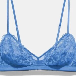🆕SAVAGE X FENTY Blue Lace Bralette - Size: S